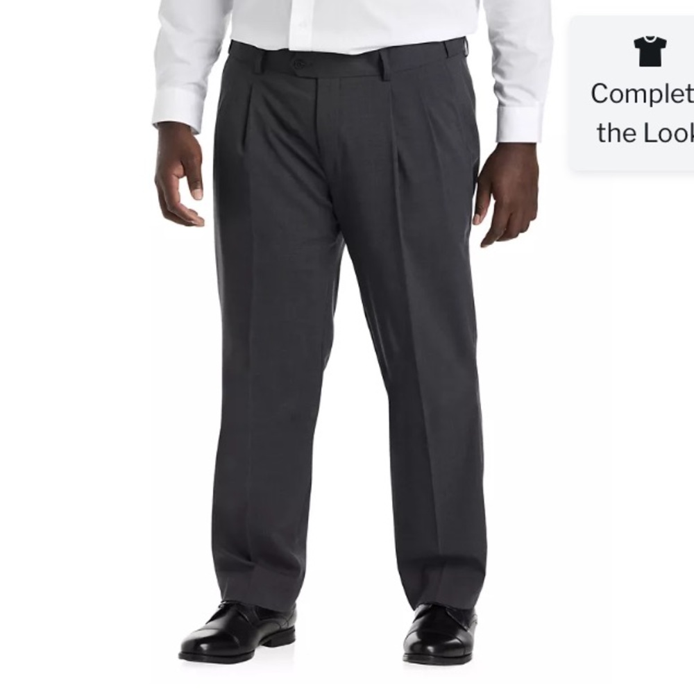 Men's Dark Gray Dress Pants